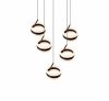 Lampa wisząca LED okrągła wielopunktowa designerska nowoczesna ściemnialna dekoracyjna DIOS 331430532 Trio